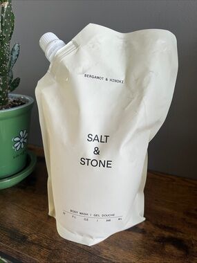 SALT & STONE Body Wash Refill Pouch — 32 oz - Bergamot & Hinoki